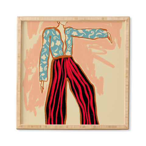 sandrapoliakov NEW YEAR DANCE Framed Wall Art