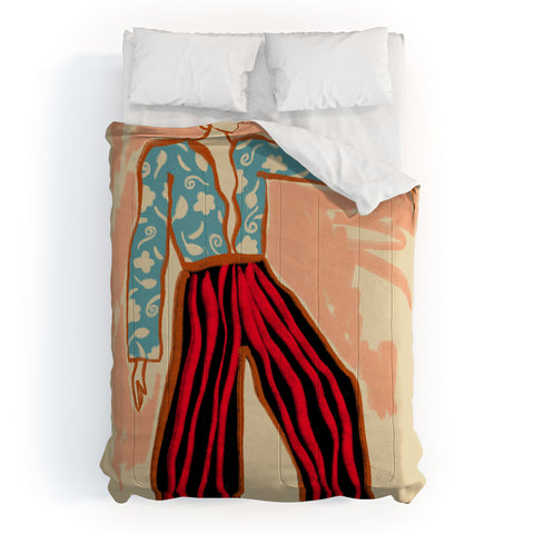 sandrapoliakov NEW YEAR DANCE Comforter