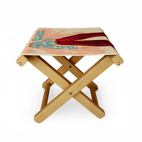 sandrapoliakov NEW YEAR DANCE Folding Stool