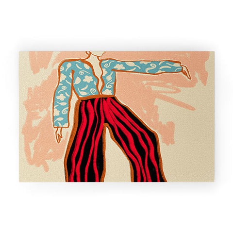 sandrapoliakov NEW YEAR DANCE Welcome Mat