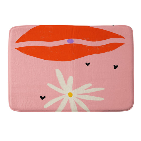 sandrapoliakov PEARL AND DAISY Memory Foam Bath Mat