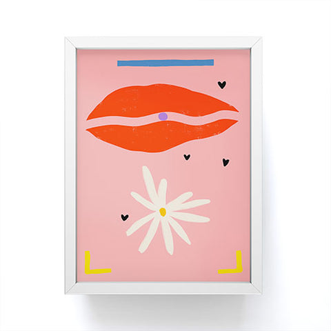 sandrapoliakov PEARL AND DAISY Framed Mini Art Print