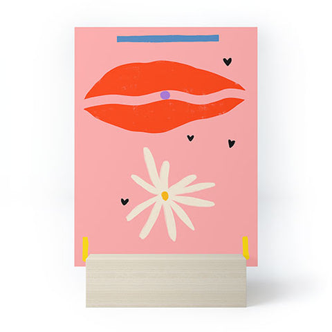 sandrapoliakov PEARL AND DAISY Mini Art Print