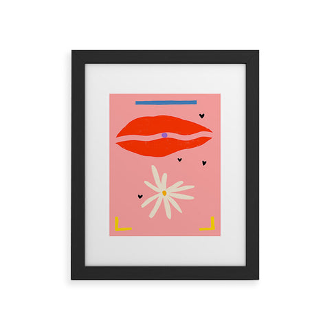 sandrapoliakov PEARL AND DAISY Framed Art Print