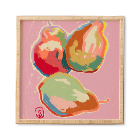 sandrapoliakov PERFECT PEARS Framed Wall Art