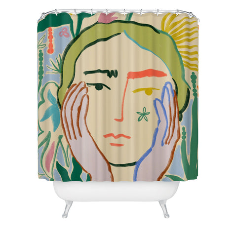 sandrapoliakov Plant a Seed Shower Curtain
