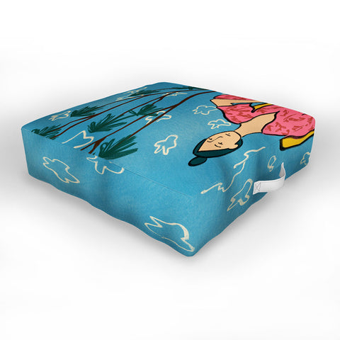 sandrapoliakov PLANT LADY AT HOME Outdoor Floor Cushion