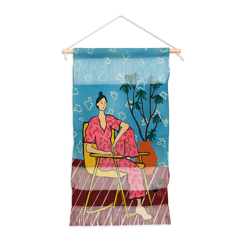 sandrapoliakov PLANT LADY AT HOME Wall Hanging Portrait