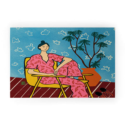 sandrapoliakov PLANT LADY AT HOME Welcome Mat