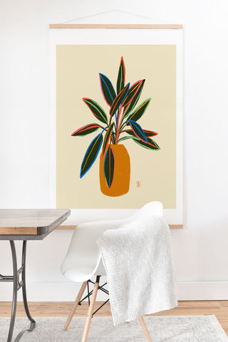 sandrapoliakov PLANT WITH COLOURFUL LEAVES Art Print And Hanger