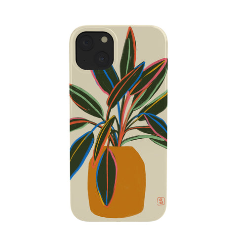 sandrapoliakov PLANT WITH COLOURFUL LEAVES Phone Case
