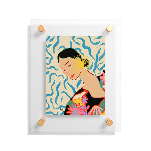 sandrapoliakov SMILING WOMAN AND SUNSHINE Floating Acrylic Print