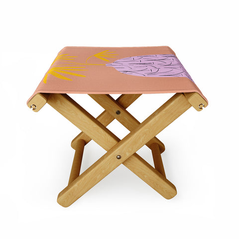 sandrapoliakov STILL LIFE SUMMER Folding Stool