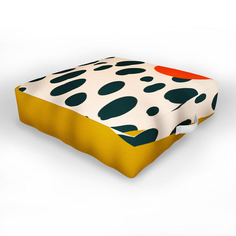 sandrapoliakov STILL LIFE WITH AN APPLE Outdoor Floor Cushion