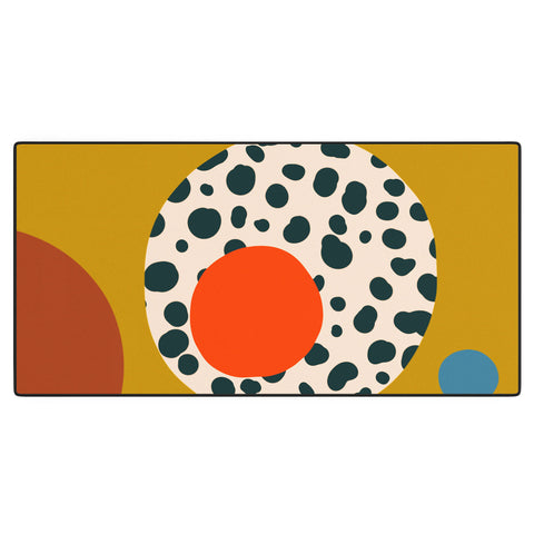 sandrapoliakov STILL LIFE WITH AN APPLE Desk Mat