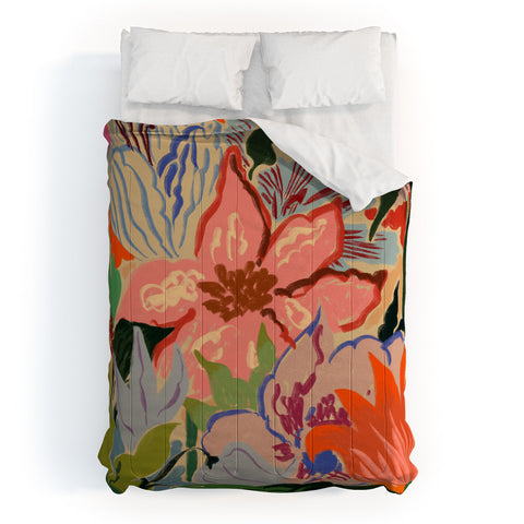 sandrapoliakov SUMMER BOUQUET II Comforter