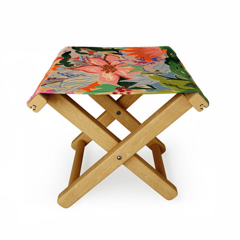 sandrapoliakov SUMMER BOUQUET II Folding Stool