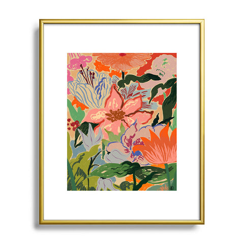 sandrapoliakov SUMMER BOUQUET II Metal Framed Art Print