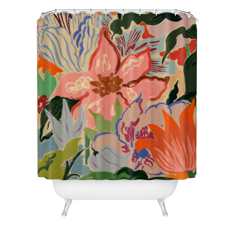 sandrapoliakov SUMMER BOUQUET II Shower Curtain