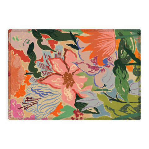 sandrapoliakov SUMMER BOUQUET II Outdoor Rug