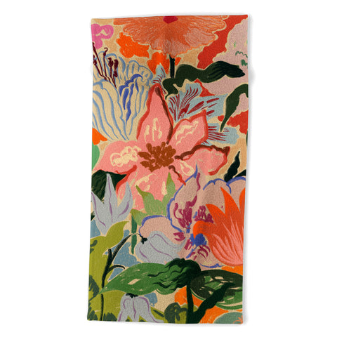 sandrapoliakov SUMMER BOUQUET II Beach Towel
