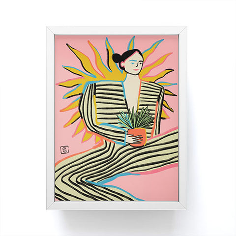 sandrapoliakov SUN POWER Framed Mini Art Print
