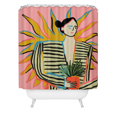 sandrapoliakov SUN POWER Shower Curtain