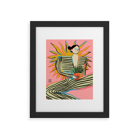 sandrapoliakov SUN POWER Framed Art Print