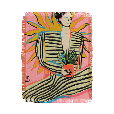 sandrapoliakov SUN POWER Throw Blanket