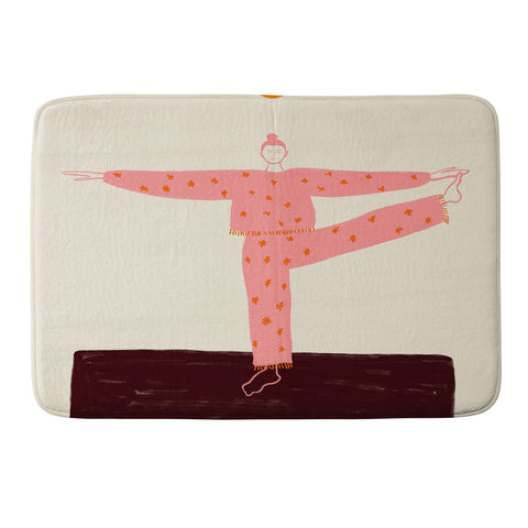 sandrapoliakov SUN SALUTATION Memory Foam Bath Mat