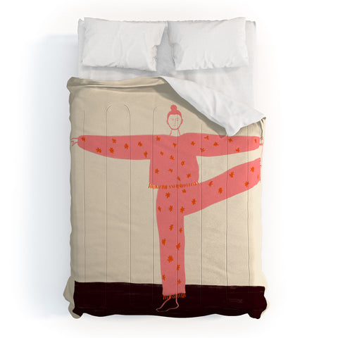 sandrapoliakov SUN SALUTATION Comforter