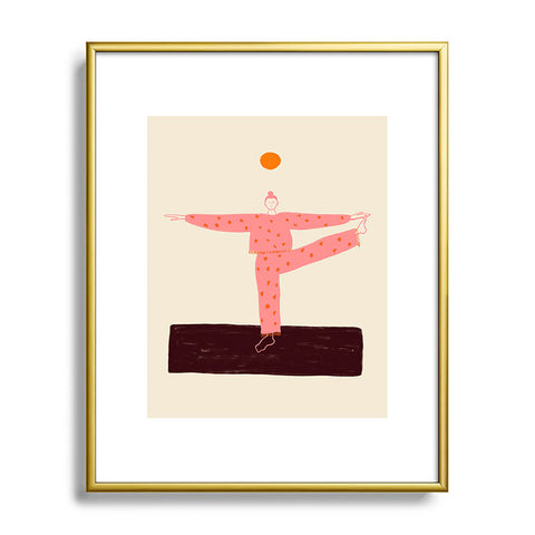 sandrapoliakov SUN SALUTATION Metal Framed Art Print