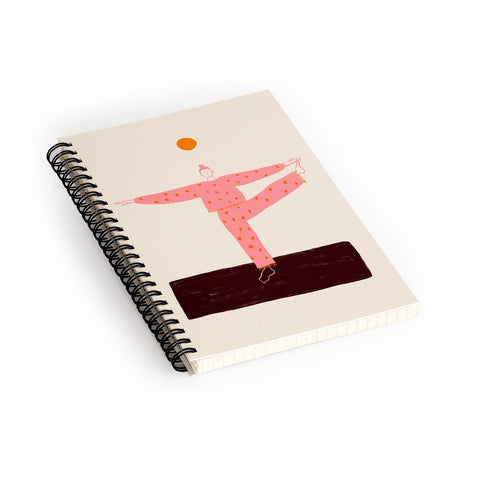 sandrapoliakov SUN SALUTATION Spiral Notebook