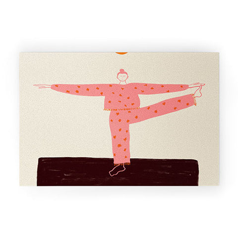 sandrapoliakov SUN SALUTATION Welcome Mat