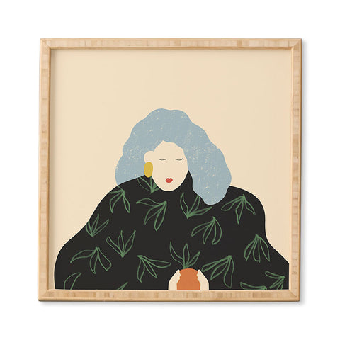 sandrapoliakov tangerine Framed Wall Art