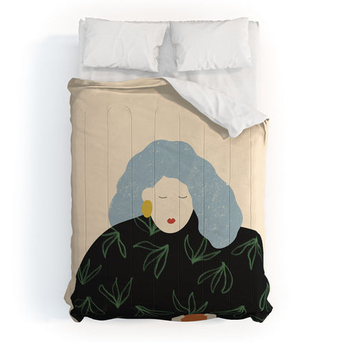 sandrapoliakov tangerine Comforter