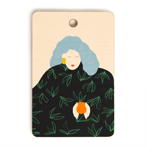 sandrapoliakov tangerine Cutting Board Rectangle