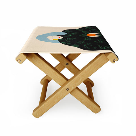 sandrapoliakov tangerine Folding Stool