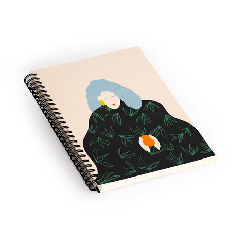 sandrapoliakov tangerine Spiral Notebook