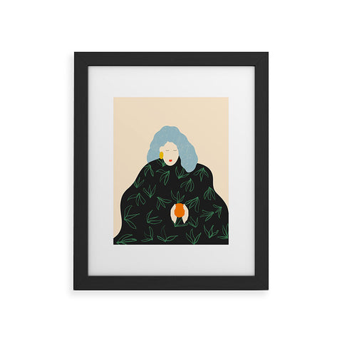 sandrapoliakov tangerine Framed Art Print