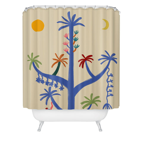 sandrapoliakov THE MAGIC TREE I Shower Curtain