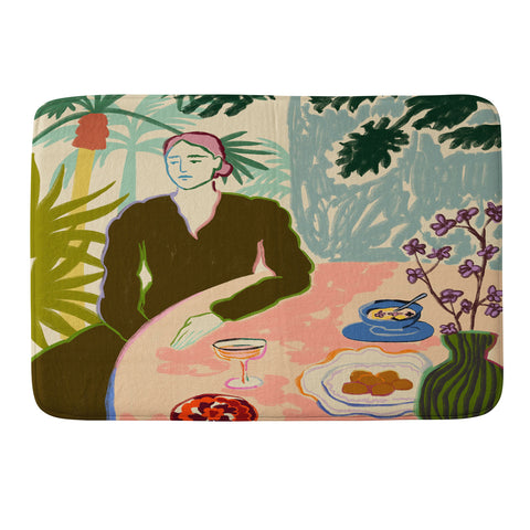 sandrapoliakov Tropical Brunch Memory Foam Bath Mat