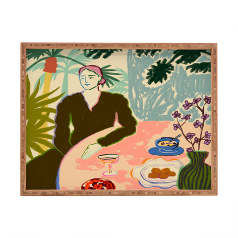 sandrapoliakov Tropical Brunch Rectangular Tray