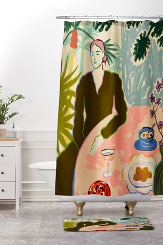 sandrapoliakov Tropical Brunch Shower Curtain And Mat