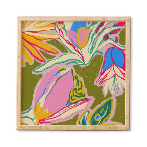 sandrapoliakov TROPICAL GARDEN 1 Framed Wall Art