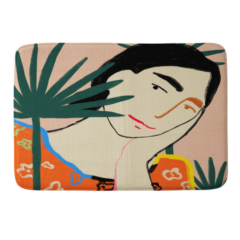 sandrapoliakov VACATION MOOD Memory Foam Bath Mat
