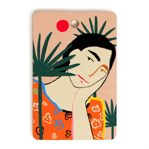 sandrapoliakov VACATION MOOD Cutting Board Rectangle