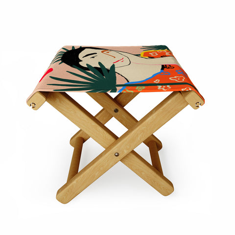 sandrapoliakov VACATION MOOD Folding Stool