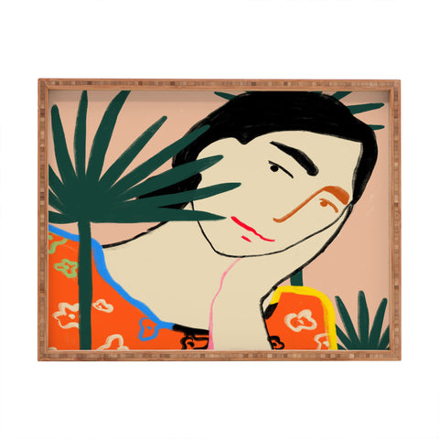 sandrapoliakov VACATION MOOD Rectangular Tray