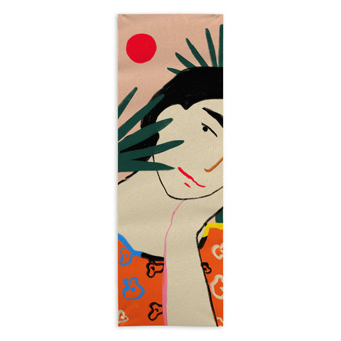 sandrapoliakov VACATION MOOD Yoga Towel